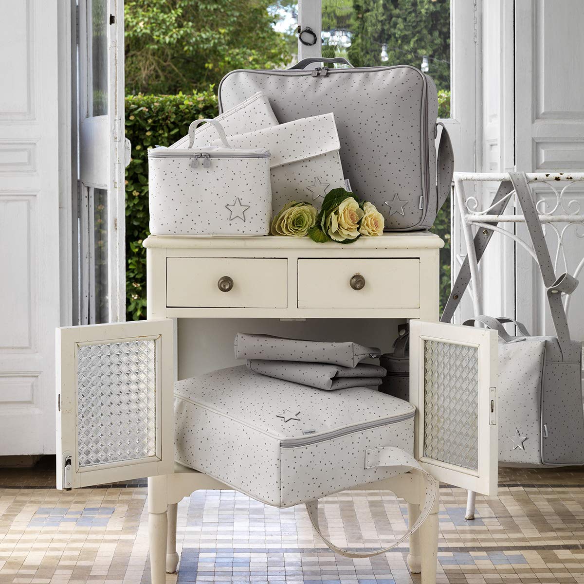 Porte-biberon Astra Gris 8,5 x 8,5 x 22 cm