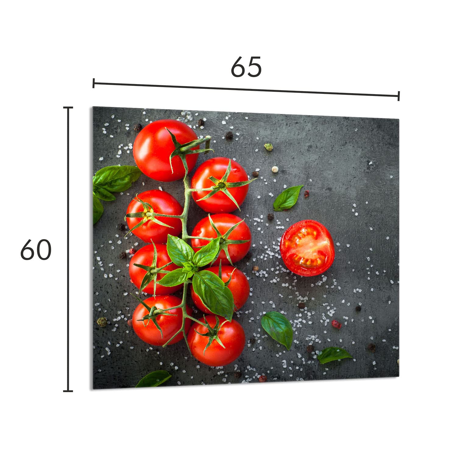 Protection Éclaboussures Verre Trempé 60x65 Cm – Hérisson Mignon – Cache Cuisinière Induction & Décoratif