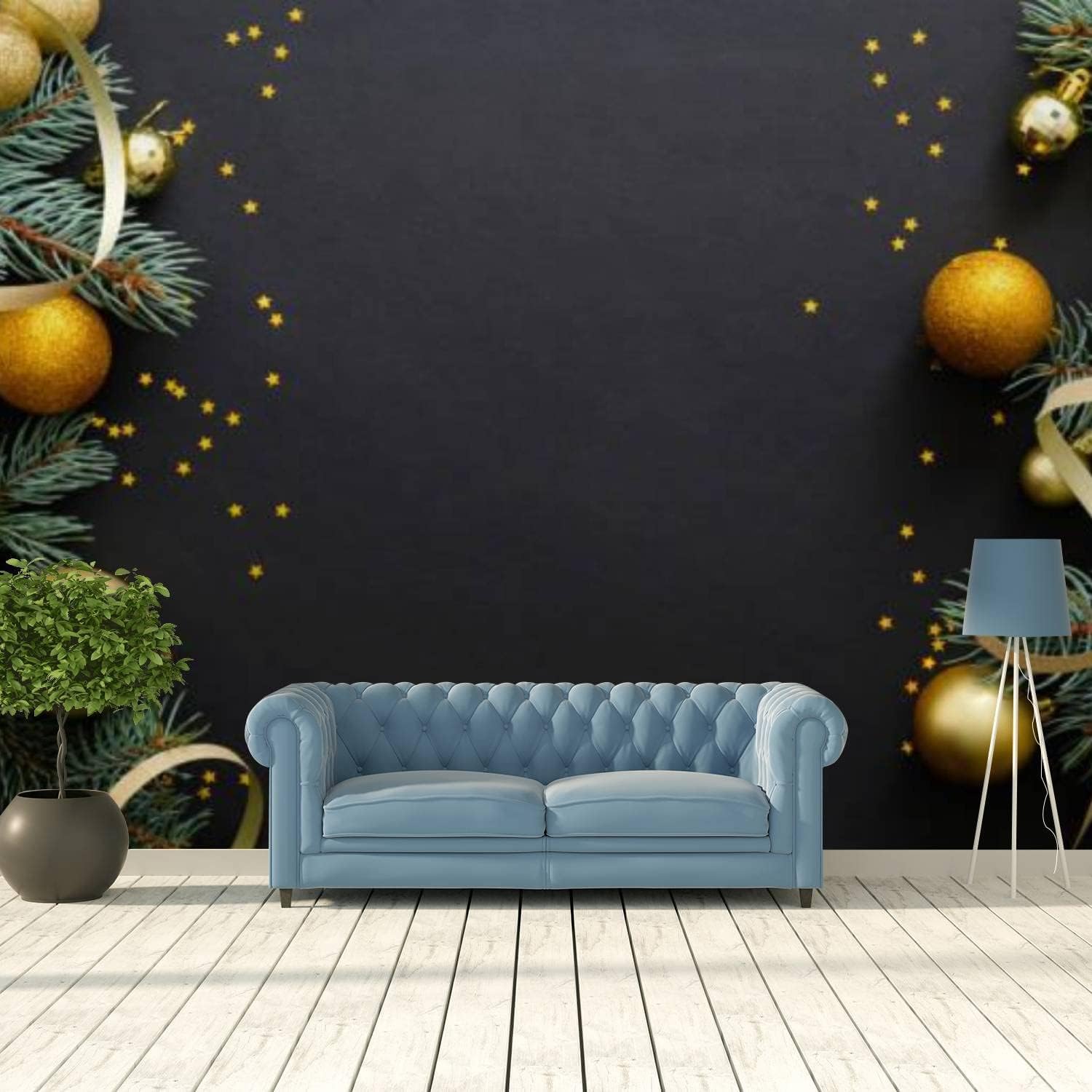 Papier Peint Photo 3D Mural Auto-Adhésif Décoration De Noël Chambre D'Enfants Bar Bureau Salon Restaurant Magasin De Vêtements Couloir Hôtel Décoration Murale Art Mural Affiche Peler Et C-347811956526