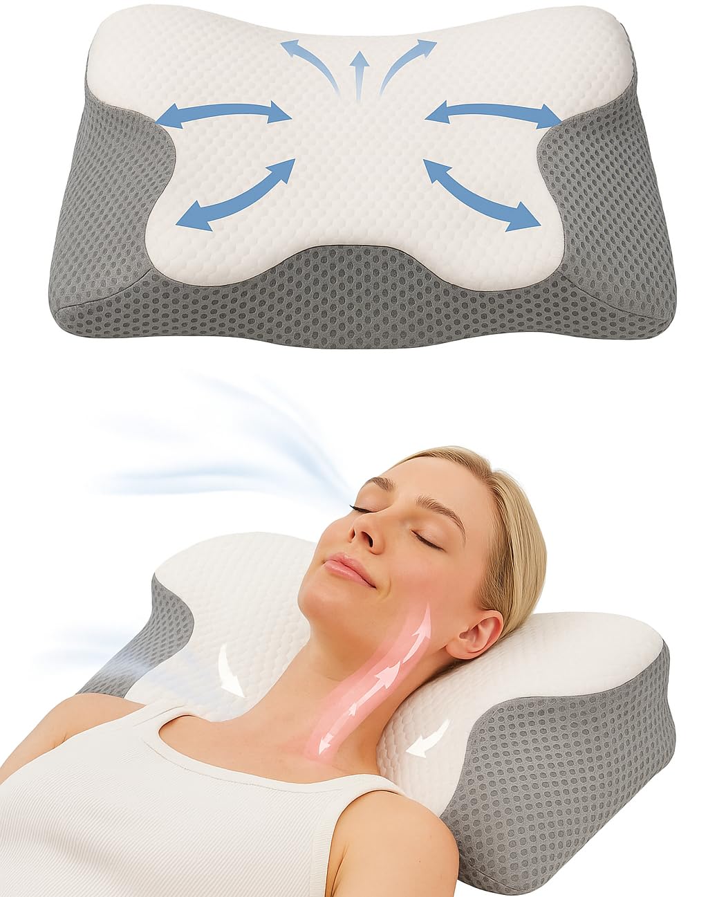 Cuscino Ergonomico Reketach In Memory Foam: Addio Mal Di Schiena! Perfetto Per Ufficio, Auto E Casa (fino A 95 Kg) - 2