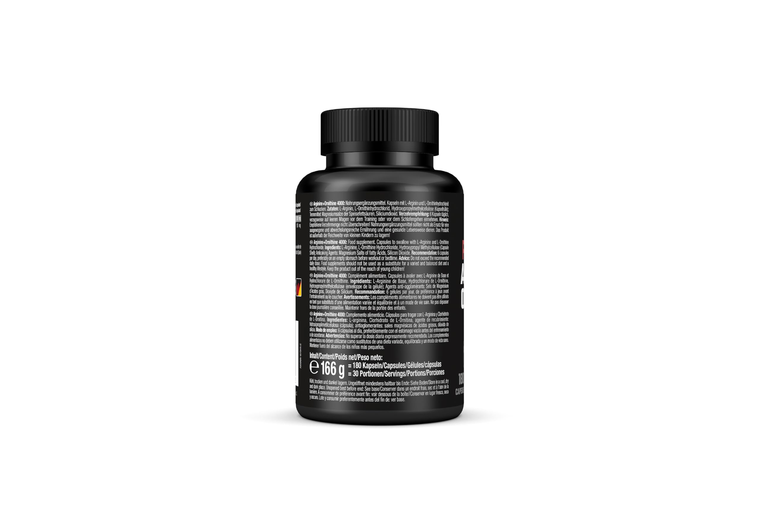 Weider - Arginine + Ornithine 4000 - Synergetischer Aminosäuren Komplex für maximale Leistung - Mit L-Ornithin und L-Arginin - Pre-Workout Trainingsbooster -180 Kapseln