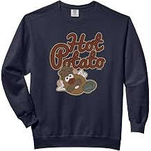 Mr. Potato Head Hot Potato Sassy Pose Vintage Portrait Comfort Colors Adult Sweatshirt