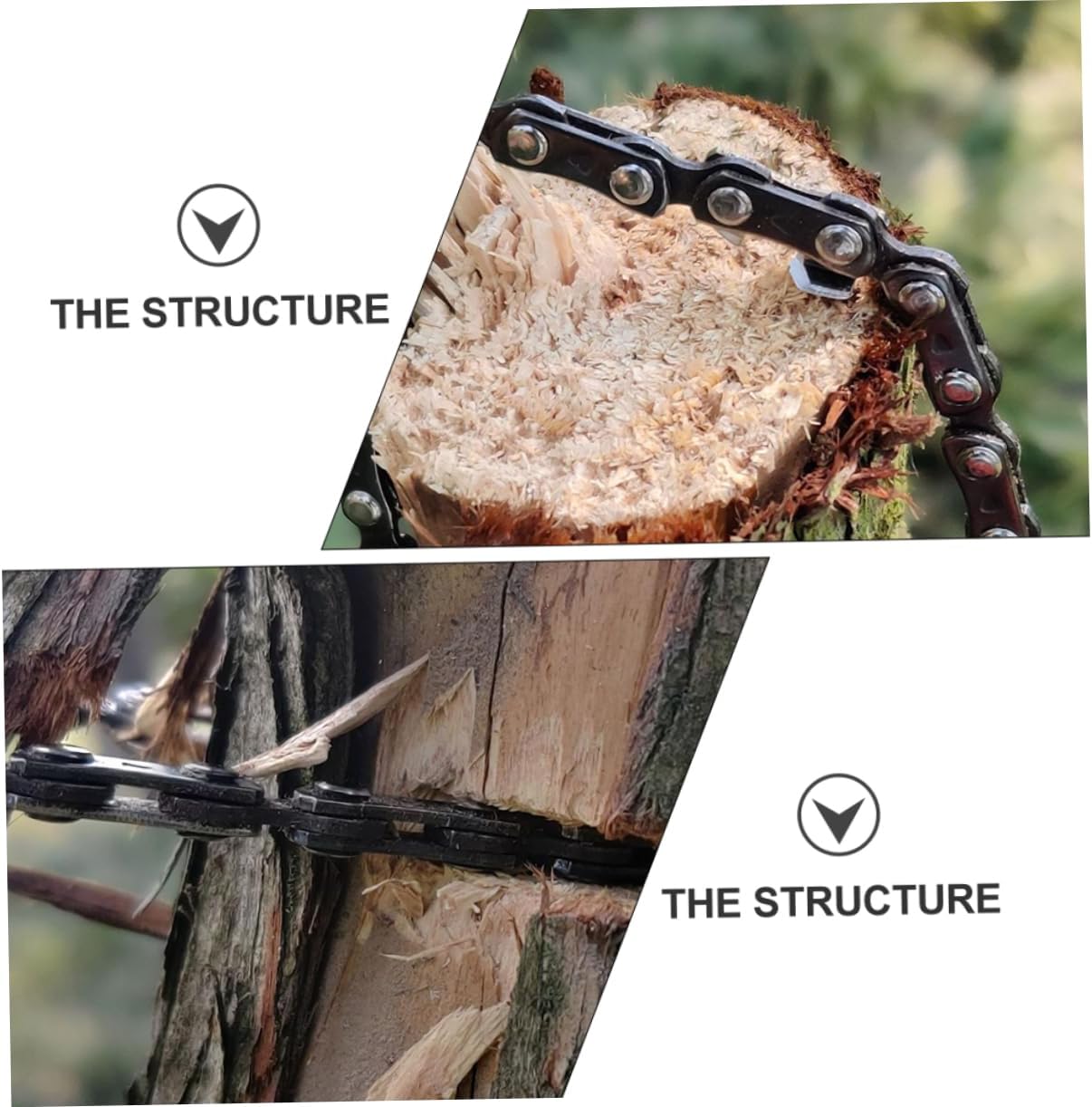 VICASKY Pocket Saw Tool for Camping Survival Effort-Saving Zipper Rope Saw Sturdy Outdoor Cutting Supply for Hiking and Emergency Use