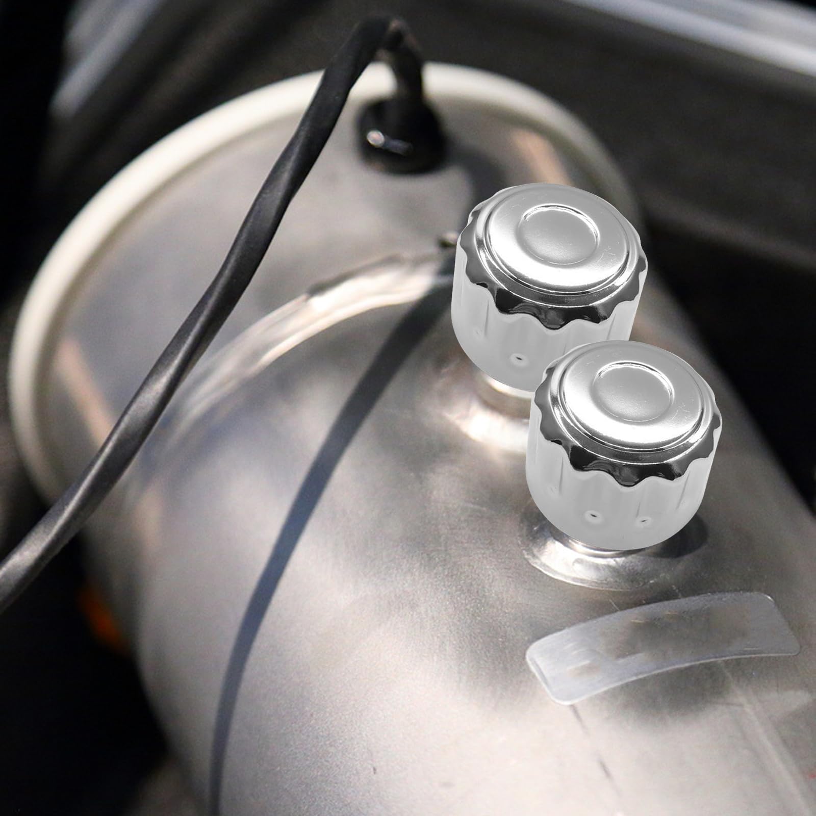 URPIZY Ölbehälter Entlüftungskappe 2 Stück - NPT 3/8 Gewinde Mit 40-Mikron-Filtration