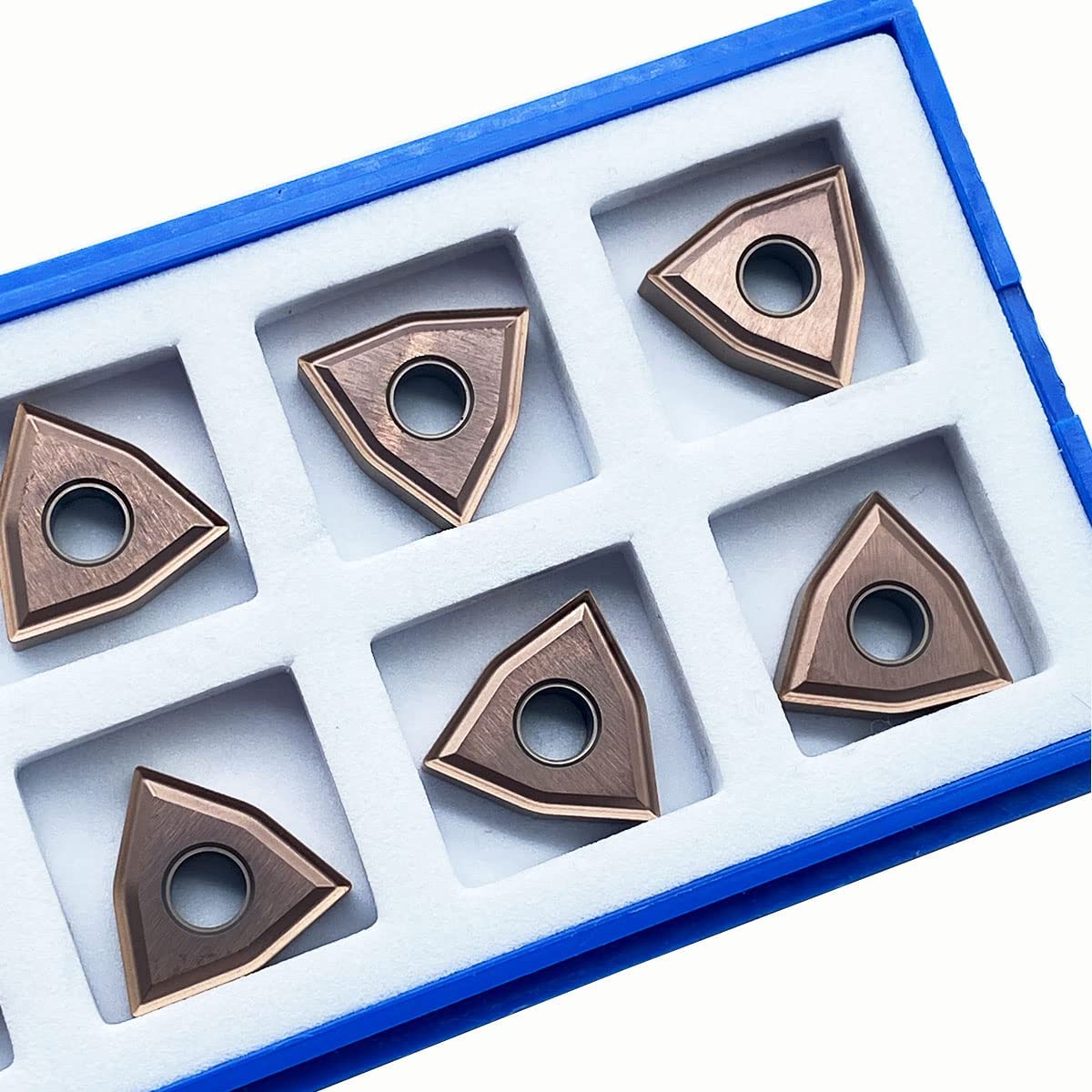 10pcs CNMG542 CNMG432 WNMG432 -MA/MS Lathe Carbide Turning Inserts Carbide Cutting Tools Used on Steel Parts for MWLNR/L MCLNR/L Turning Holder (WNMG080404)