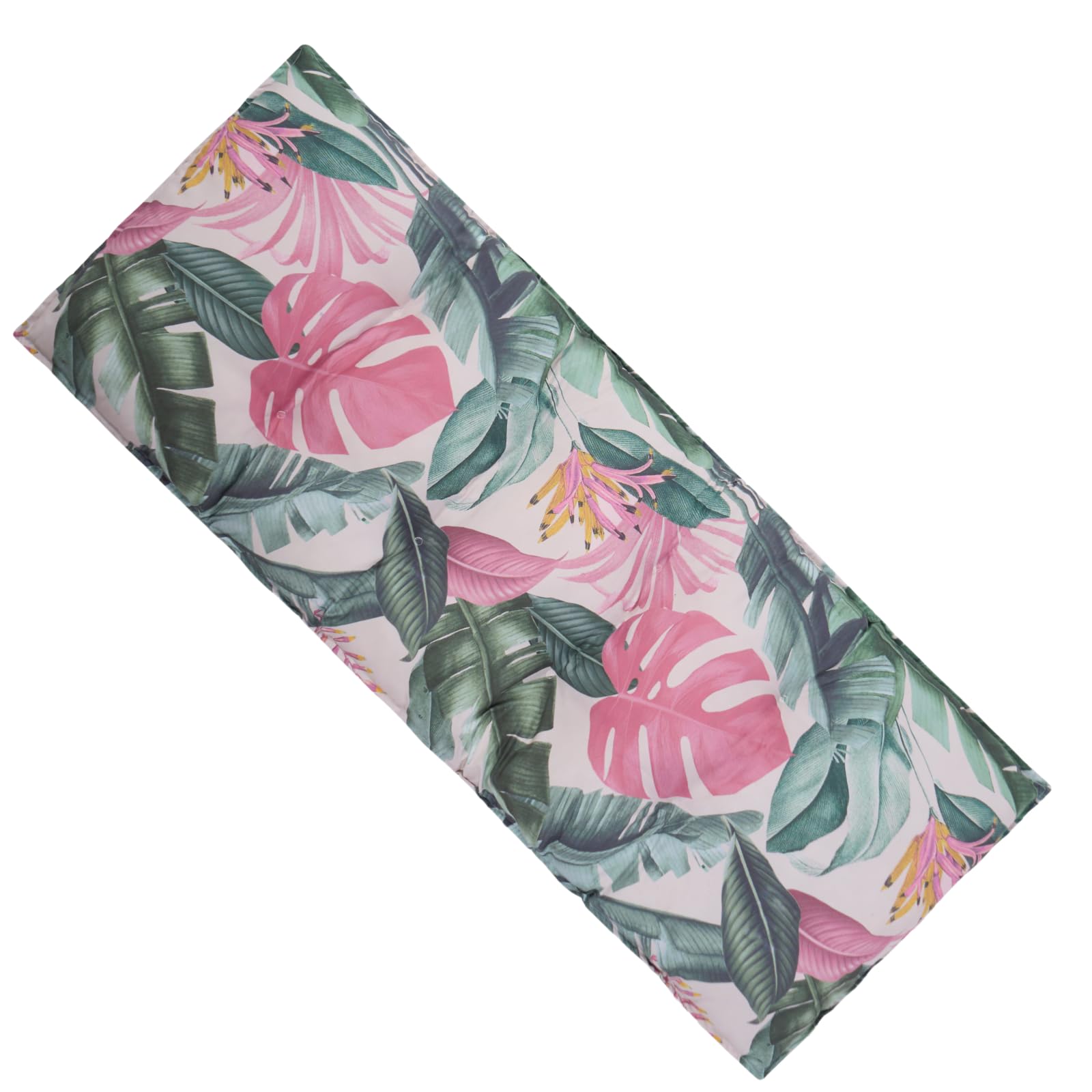 OHS 2 Seater Garden Bench Cushion Geometric Print Bench Seat Pad, Super Soft Comfortable Waterproof Outdoor Seat Cushions For Patio Furniture or Dining, Sage-110x40cm — view 16
