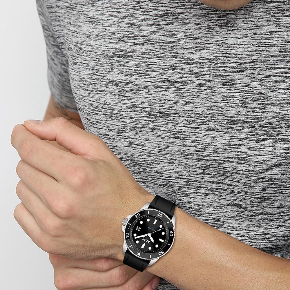 BOSS Orologio Uomo Collezione ACE | Quarzo Con Data | Cassa 43mm | Bracciale Bicolore Acciaio E Oro Rosso | Impermeabile 20 ATM