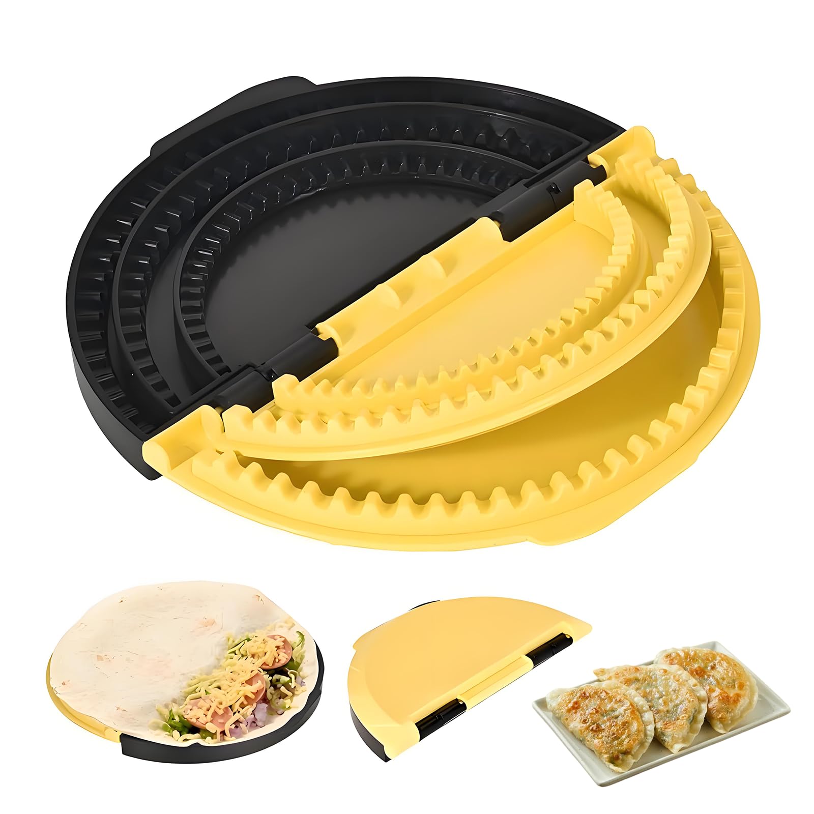 3-in-1 Tortilla Sealer Crimper Maker – 6/8/10 Inch Adjustable Sealing Press Tool for Quesadillas, Tacos, Wraps & Sandwiches | BPA-Free, Dishwasher Safe-image-25