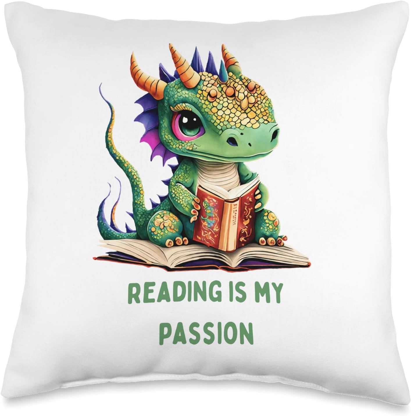 kids Bibliotheque Throw Pillow Home & Kitchen