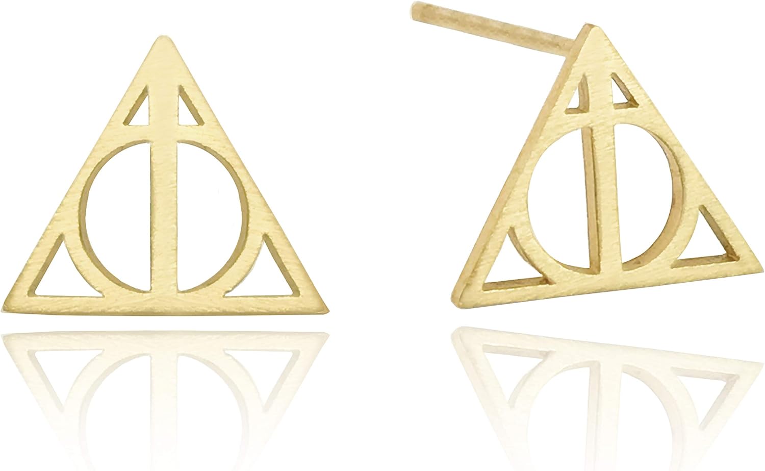 Altitude Boutique Geometric Triangle Stud Pyramid Earrings For Women |18kt Gold Plated Earrings, Hypoallergenic Statement Punk Style Earrings (Gold, Silver, Rose Gold)