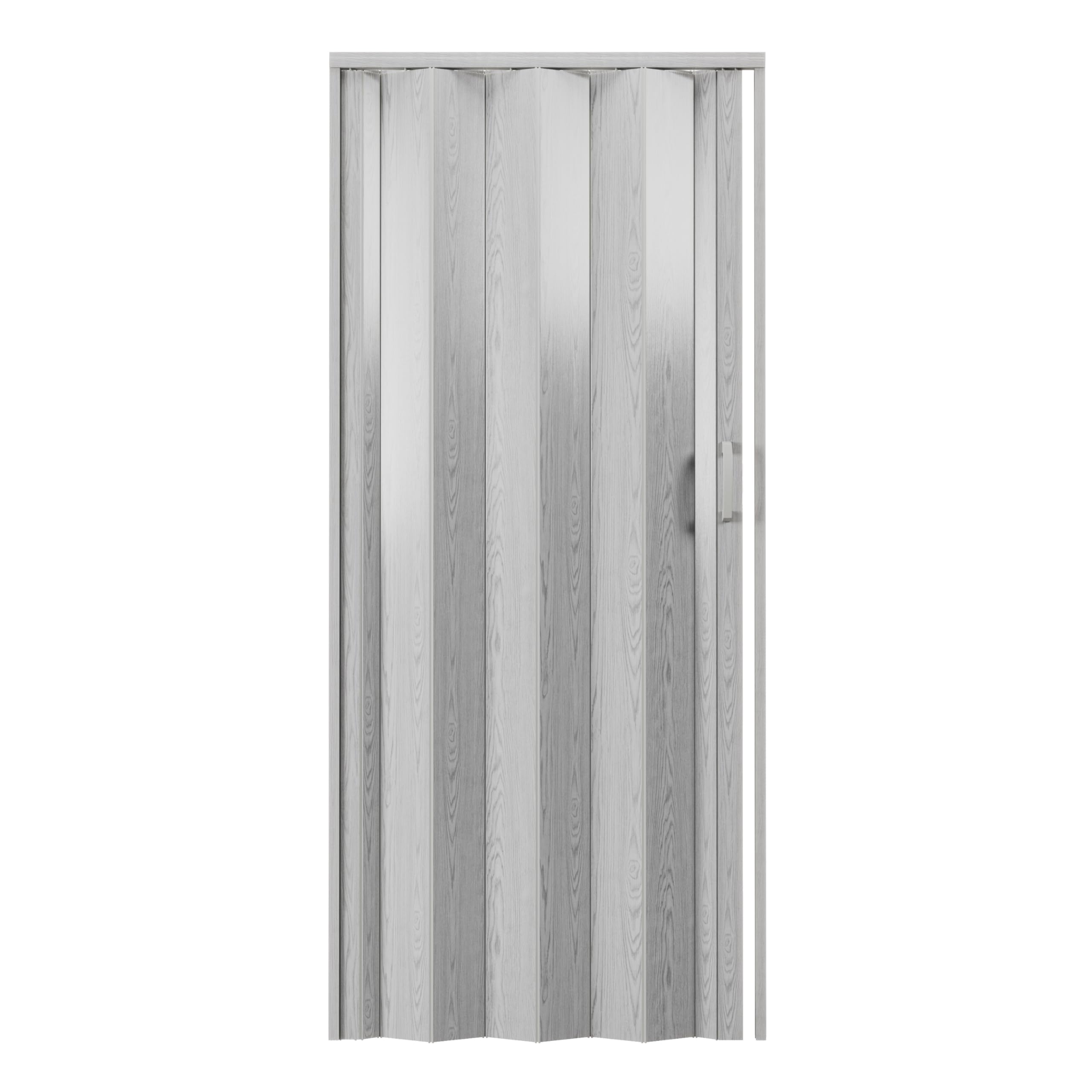 48" W Premium Foldable Accordion Doors, Double Walled Heavy Duty Folding Doors for Interior, Privacy Room Divider, Grey