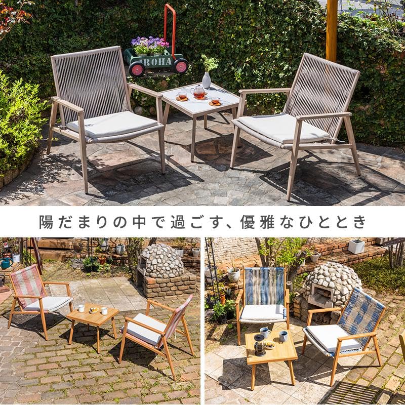 Amazon.co.jp: ガーデンセット ガーデンファニチャー 3点セット