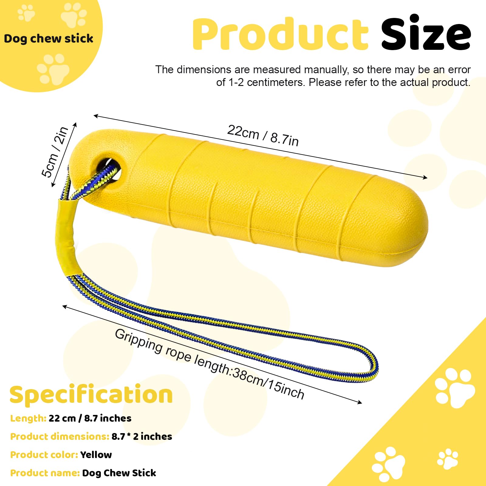 Schwimmender Hundedummy - Apportierspielzeug Für Wasser & Land 22cm