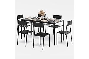 Gizoon Dining Table Set for 6 with Chairs: A Space-Saving Solution for Cozy Dining