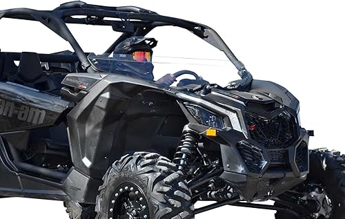 SuperATV medio parabrisas resistente a los arañazos para Can-Am Maverick X3 900 X3 TurboX DSX RCX MRX RS MAX (ver ajuste) policarbonato de 14 SuperATV medio parabrisas resistente a los arañazos para Can-Am Maverick X3 900 X3 TurboX DSX RCX MRX RS MAX (ver ajuste) policarbonato de 14
