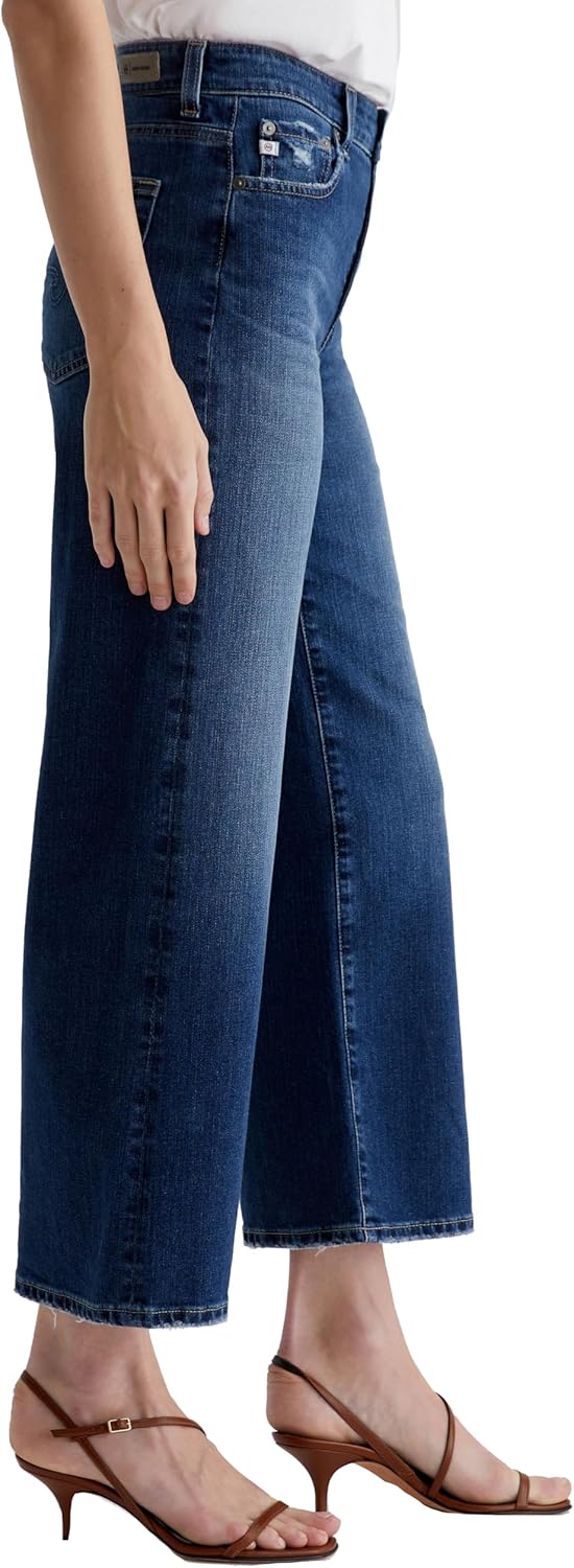 AG Womens Saige Mid Rise Wide Leg - Image 4