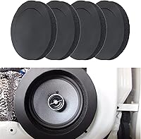 Vista 1 de 6.5" Foam Speaker Enhancer, AngleKai 4Pcs Self Adhesive Speaker Fast Rings, Universal High Rebound Sponge Bass Blocker Kit for Car Door Speaker Foam