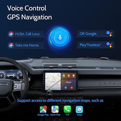 Miniatura 4 de Estéreo de coche de un solo DIN, pantalla giratoria Carplay con cámara trasera de 1080P, CarPlay inalámbrico y pantalla táctil automática Android,