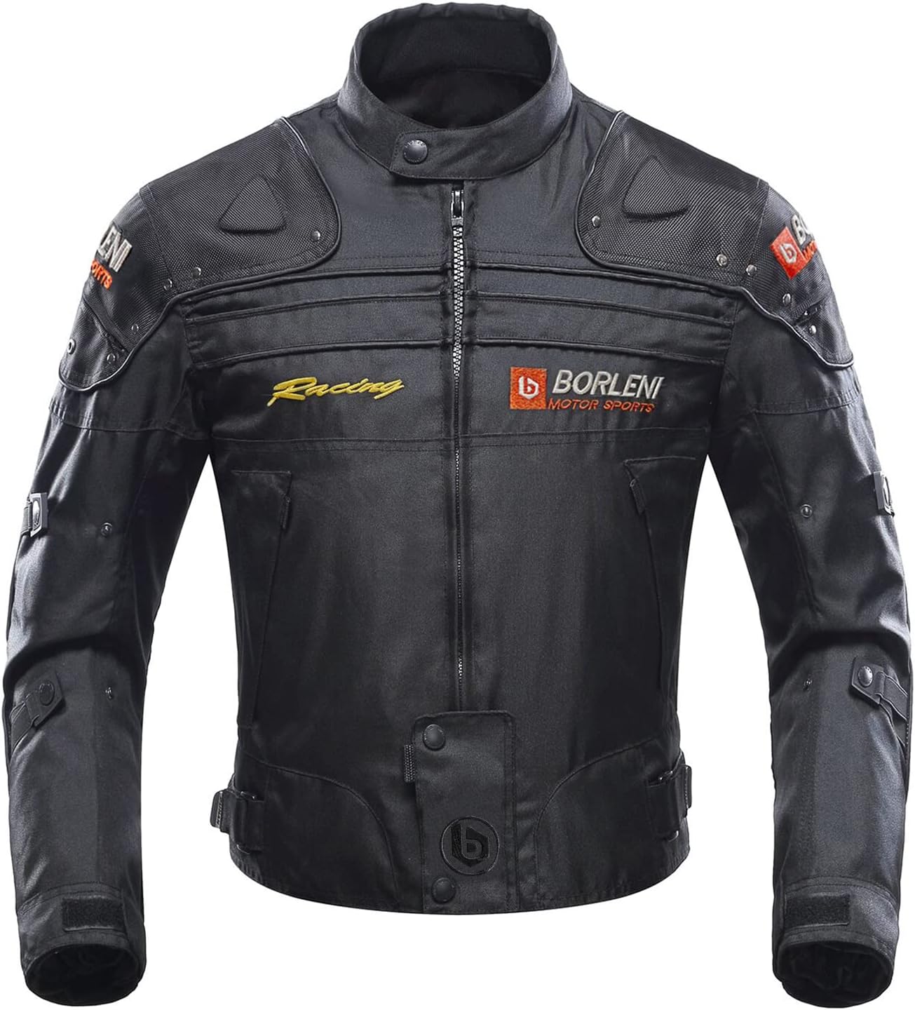 BORLENI Motorcycle Jacket Motorbike Riding Jacket Windproof Motorcycle Full Body Protective Gear CE Armor All Season