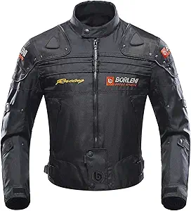 Borleni All Season Motorcycle Jacket with CE Protectors