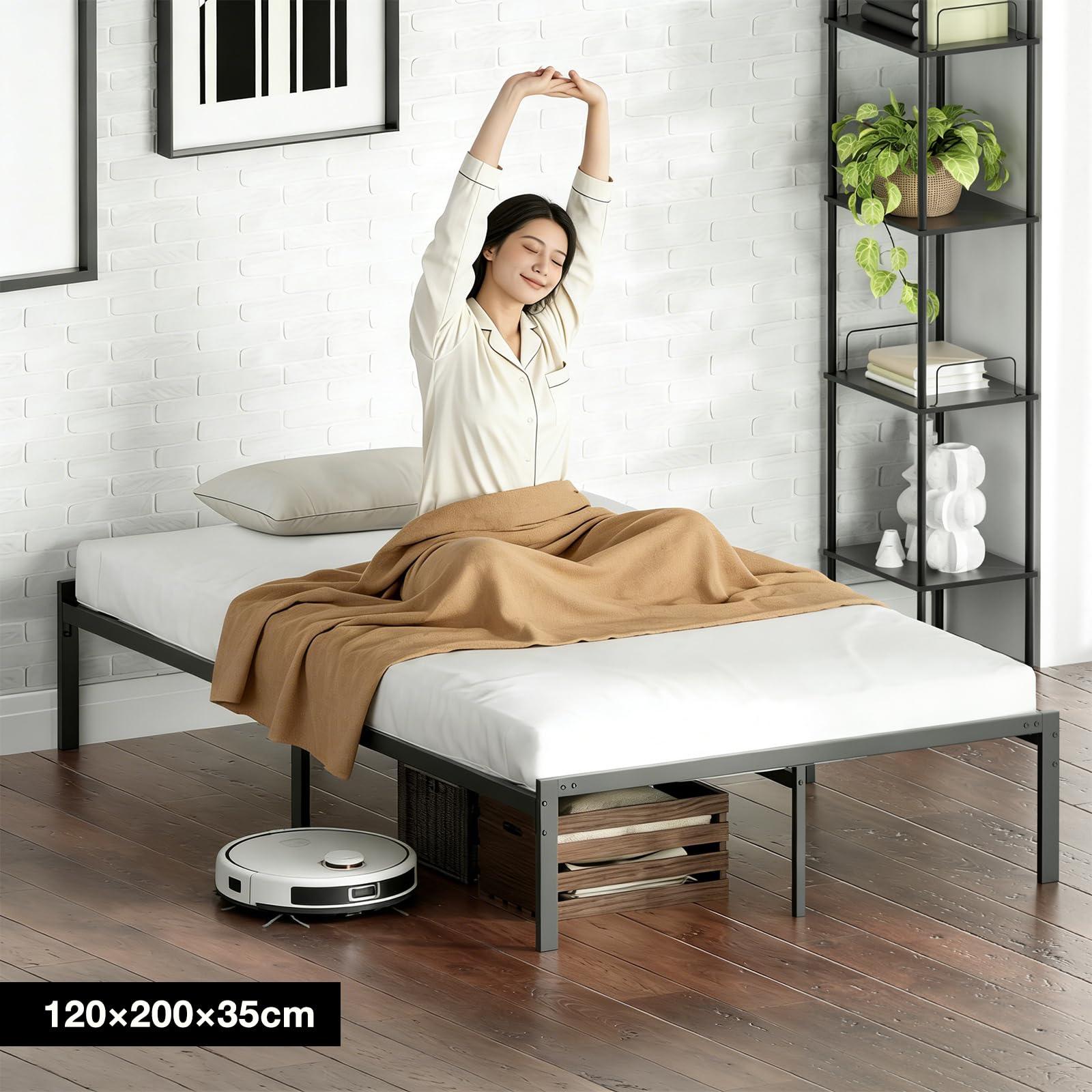 Amazon｜ベッドフレーム シングル ベッド シングル Basic Bed Frame