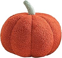 Vista 1 de Almohada de calabaza 3D para abrazar, peluche de calabaza esponjosa, almohada de calabaza para sofá, cojín de calabaza para decoración del hogar