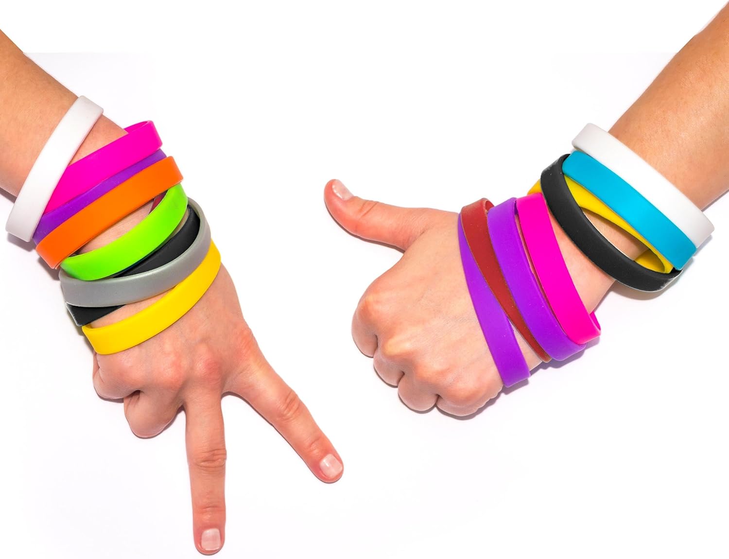 Lesnala 24Pcs Silicone bracelet 12 Colors Solid color rubber wristbands Colored Stretch wristbands for events Men Women Teen Games Teams Party Favors - Image 4