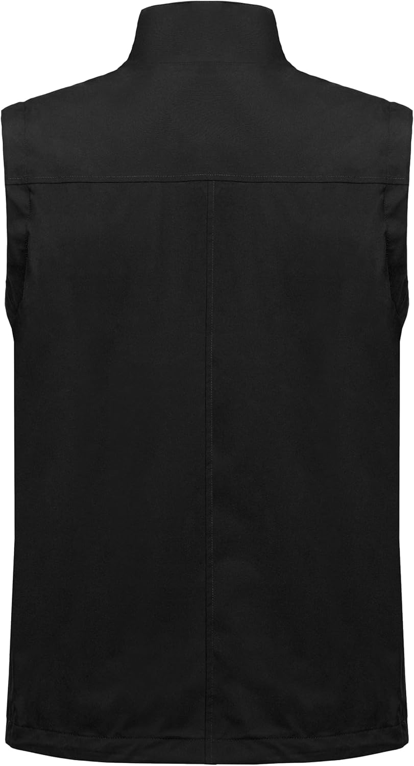 Little Donkey Andy Men's Lightweight Quick Dry Vest Windproof Sleeveless Jacket with 11 Pockets for Travel Fishing Hiking - Image 2
