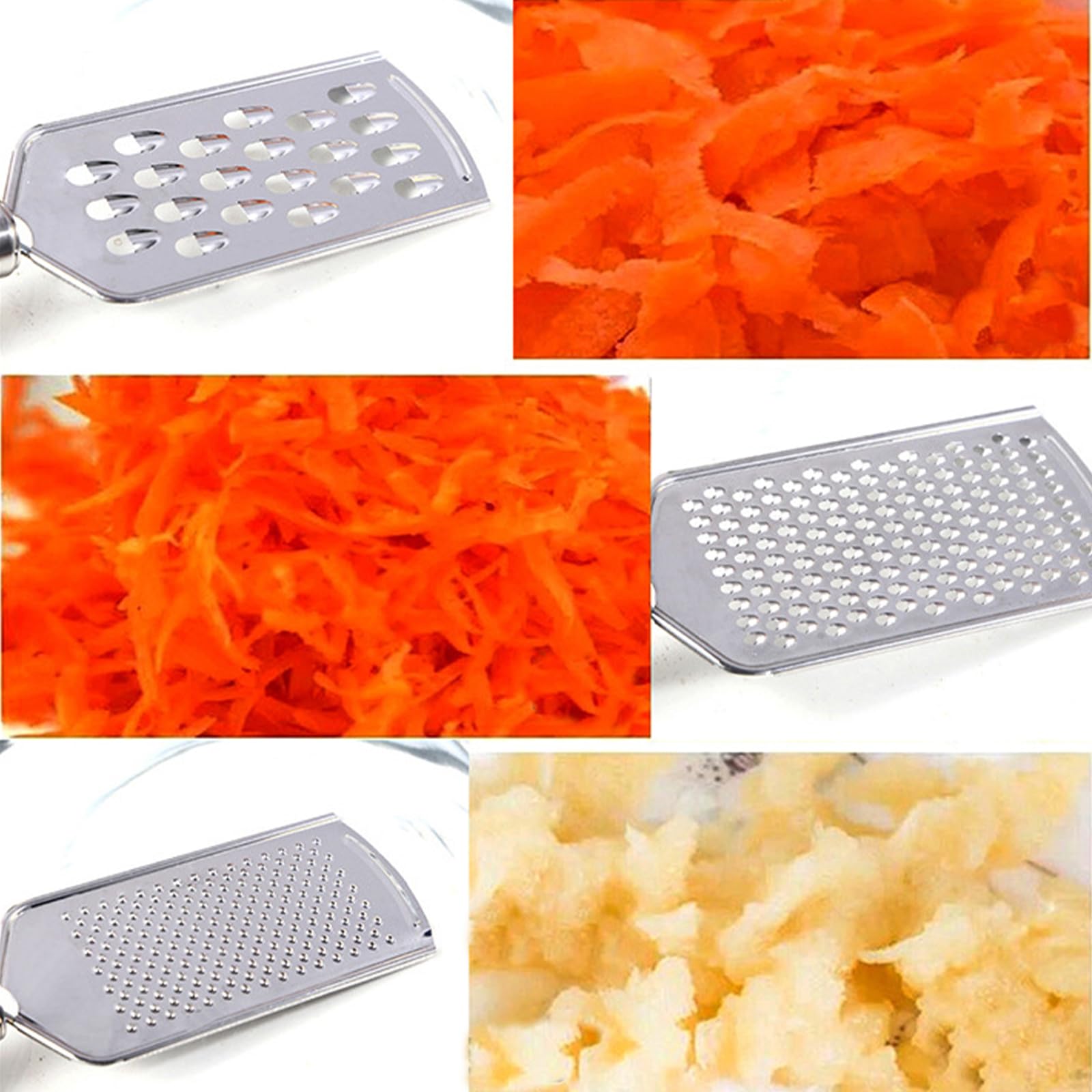 Cheese Grater, 3 Pcs Multifunctional Grater with Handle, Graters for Kitchen Used for Grate Chocolate Cheese, Carrot, Ginger - Image 3
