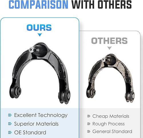 Miniatura 6 de Brazos de control superiores delanteros con kit de suspensión de rótulas para Dodge Durango 2011-2015, Jeep Grand Cherokee 2014-2015, Jeep Grand