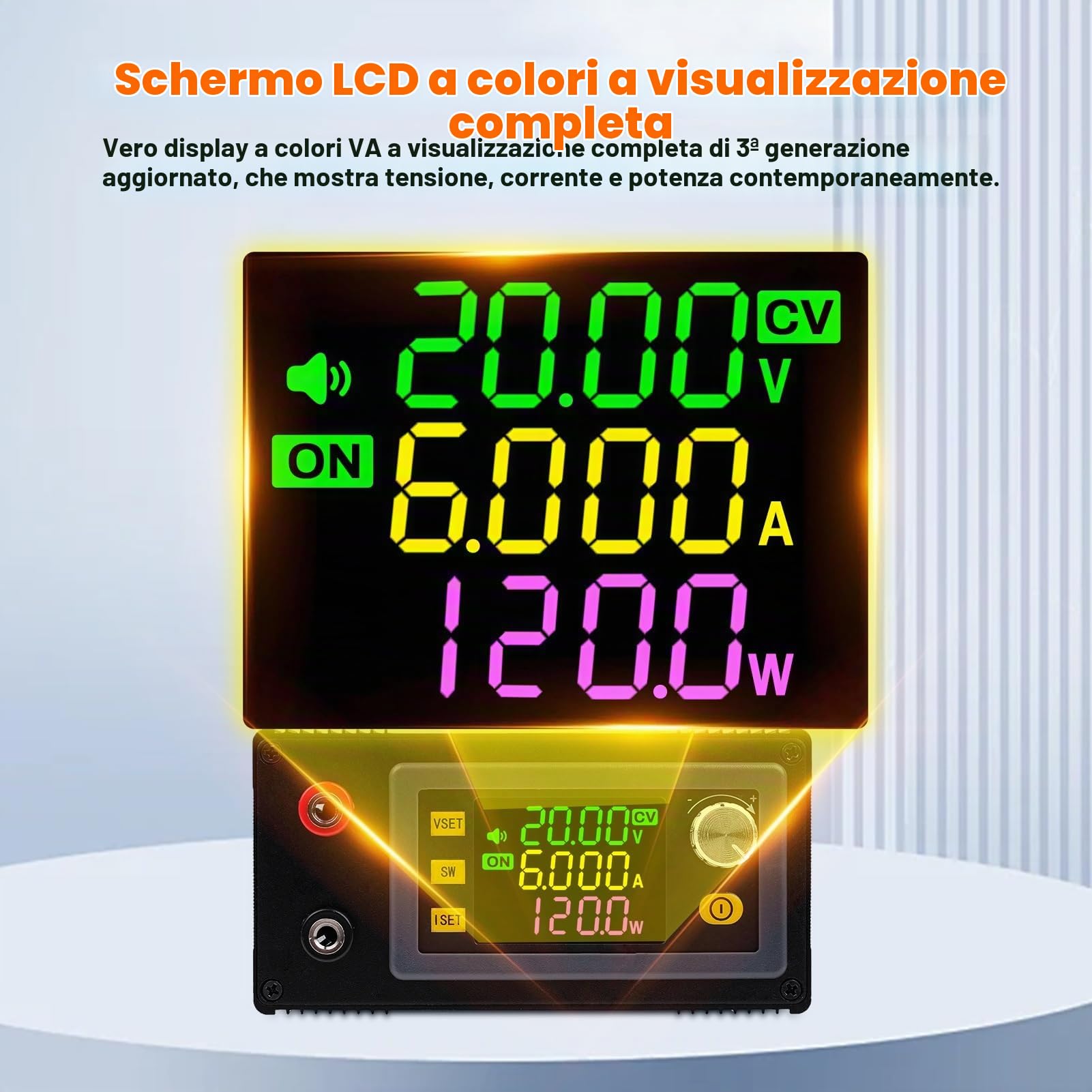 Jadeshay Regolatore di Tensione DC Boost Buck 6 – 36 V Ingresso 0 – 36 V Uscita 120 W 6 A Convertitore di Tensione Regolabile per Ricarica Solare