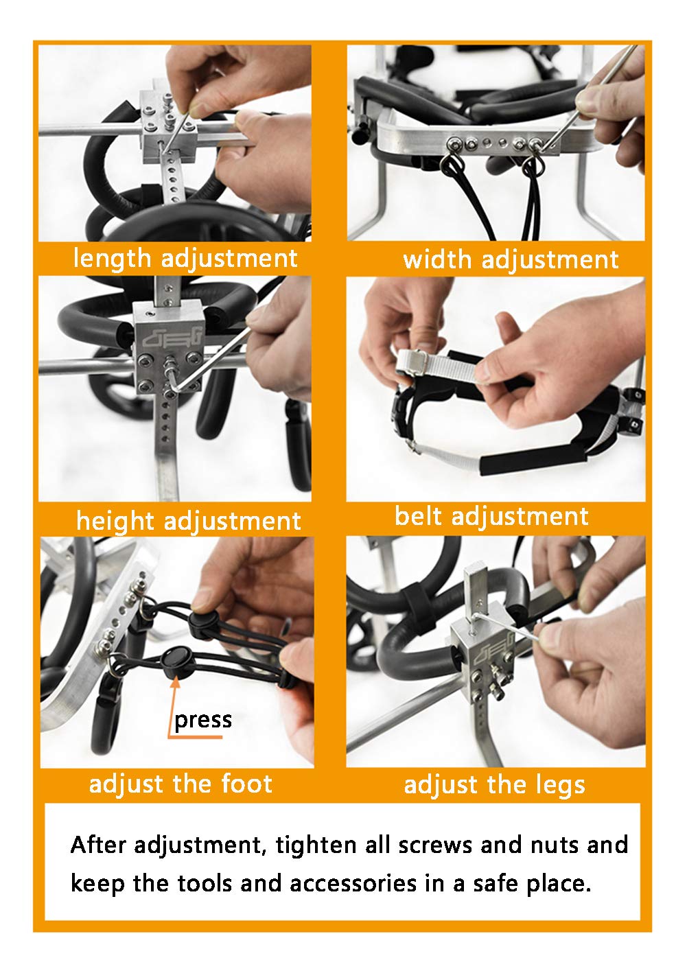 Carrellino Regolabile Sedia a Rotelle per Cani Gatto Cane Coniglio, Riabilitazione per Le Gambe Posteriori, Adatto Disabili Piedi Gambe Posteriori Riabilitazione, 2 Ruote 1~5 kg