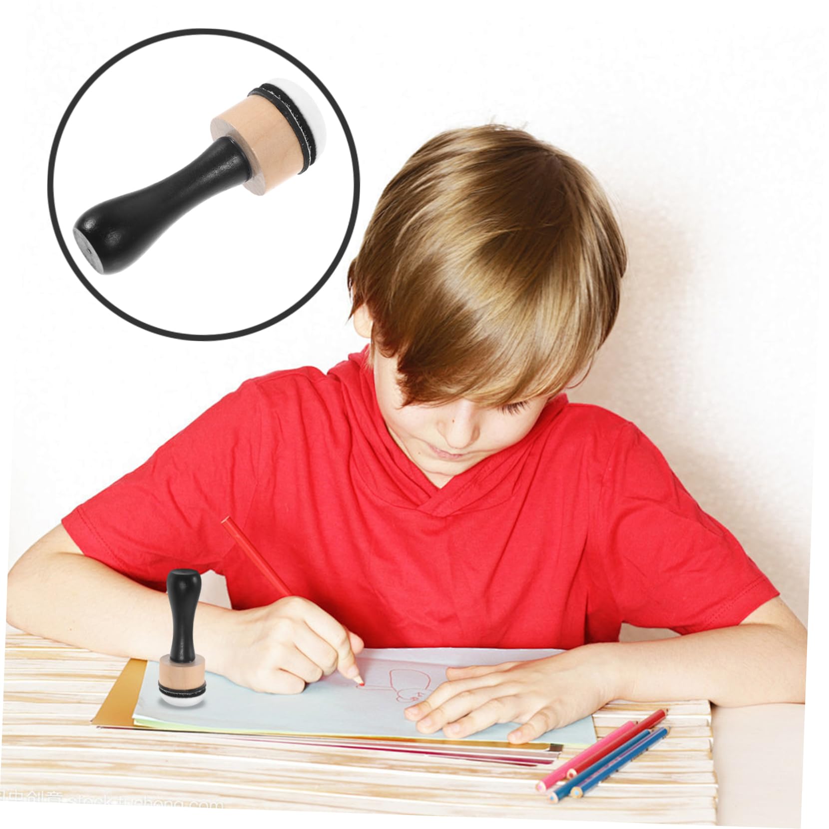 NUOBESTY 5sets Spugne Per Pittura Con Manico Spugne Decorative Per Attività Creative Per Adulti Strumenti Per Arte Fai Da Te e Attività Educative