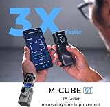 Télémètre Laser 50M, HOZO M-Cube Adapteur Outil de Mesure Laser 01 Planificateur Intelligent: 8 Directions et 360° Joystick Capture Rapide,Bouton à Une Touche pour Mesures Précises des Bords et Coin - 2