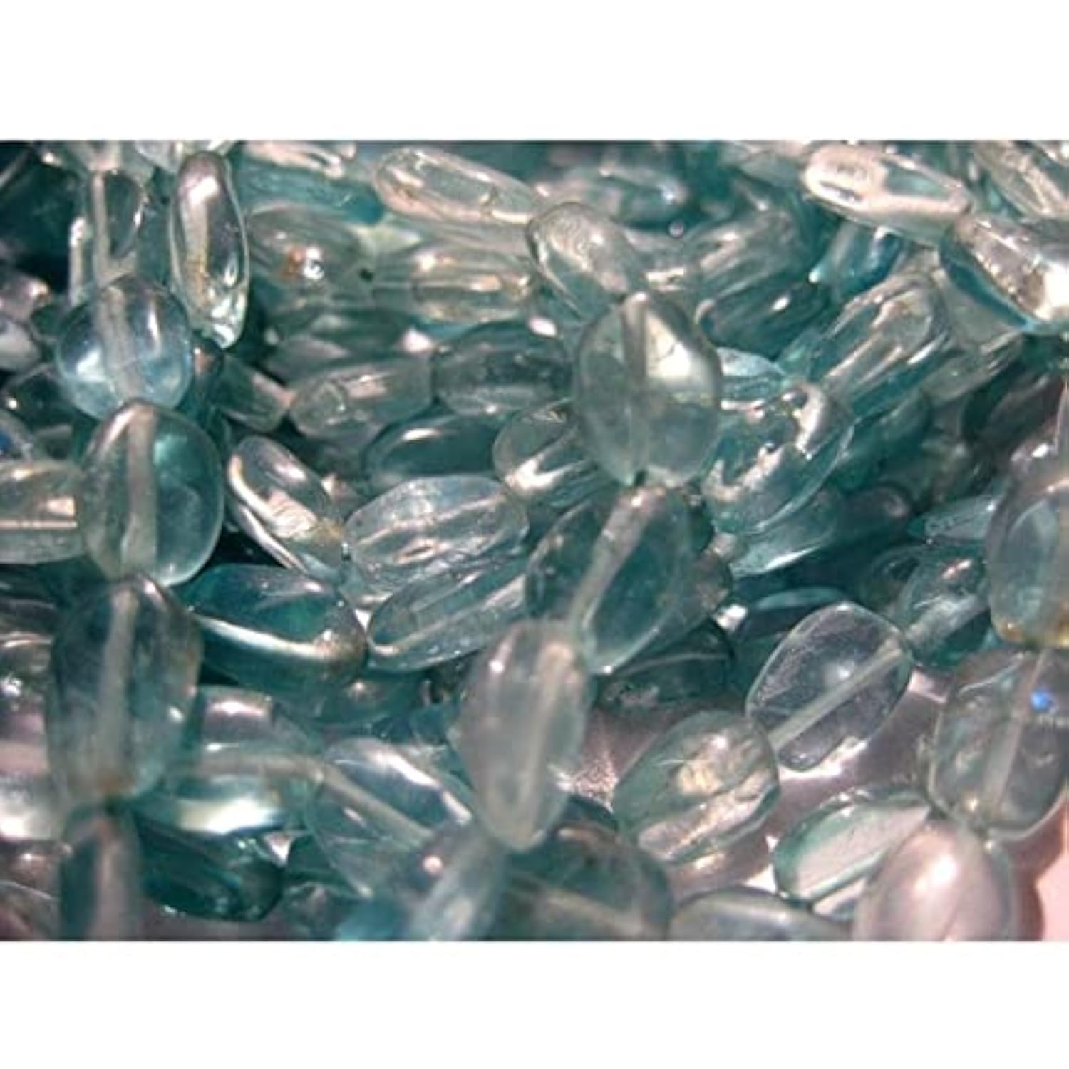 Apatite bleue 6mm en perles ovales pour réparer et personnaliser vos bijoux