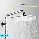 GROHE Vitalio Joy 310 - Cool Touch Thermostatic Mixer Shower Set (Water Saving Technology, Rain, Soap Tray, 110 mm 3 Spray Hand, Silicone Nozzles, Hose 1.75 m), Chrome, 26401001 - 9