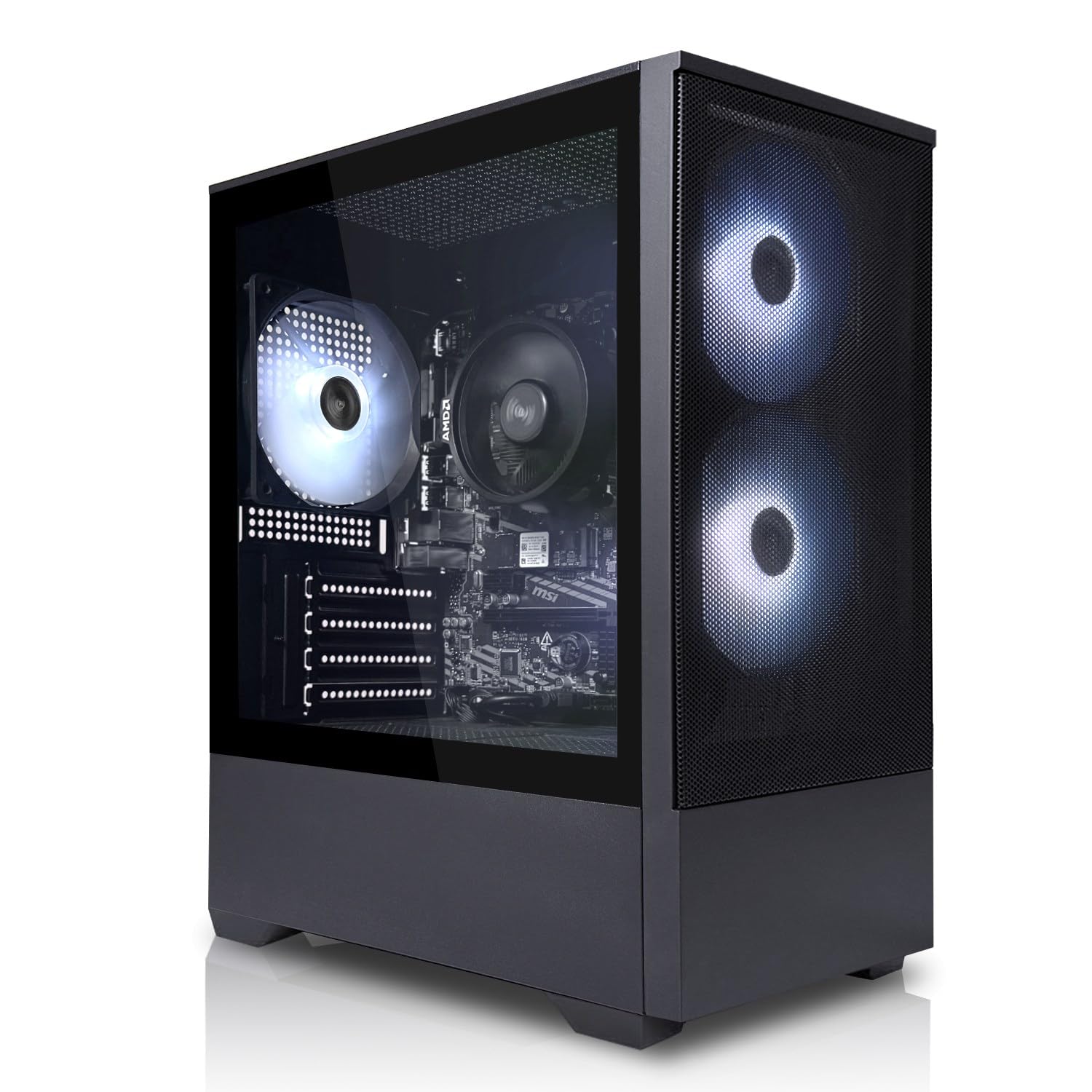 SYSTEMTREFF PC de Bureau AMD Ryzen 5 5600GT 6x4.6GHz | Radeon RX Vega 7 4K | 512Go M.2 NVMe | 16Go DDR4 RAM | Windows 11 | Ordinateur de Bureau Silencieux avec pour Usage Professionnel multimédia