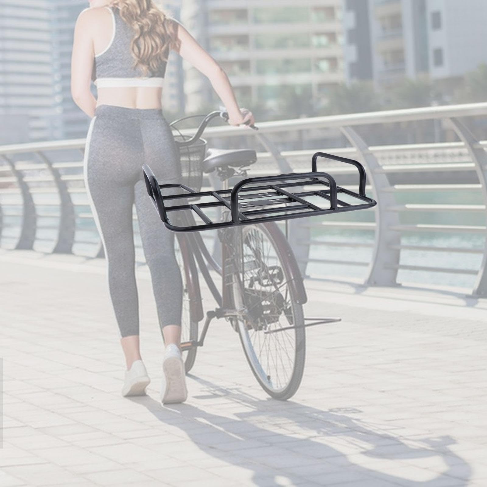 Gepäckträgerkorb für Fahrräder, Gepäckträgertasche mit Großem Fassungsvermögen, Gepäckträger für Mountainbikes Und Rennräder