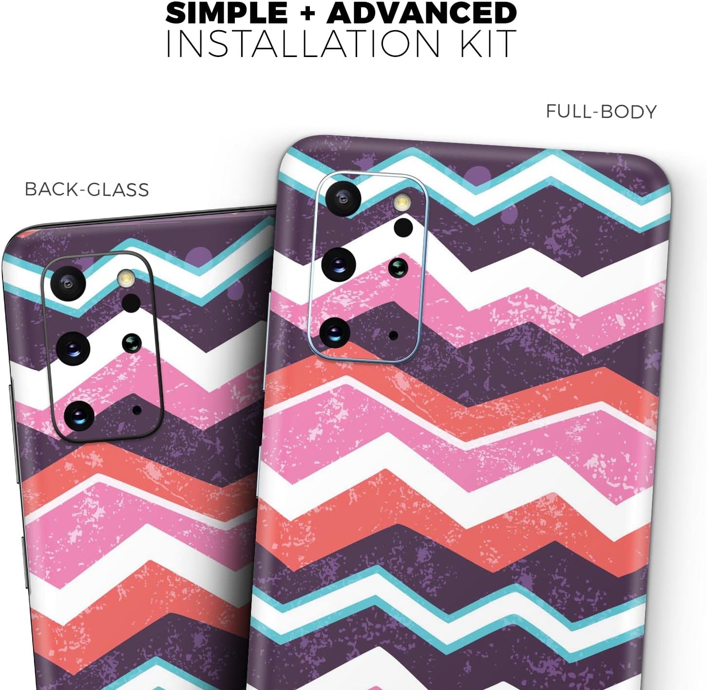 Design Skinz Jagged Colorful Chevron Skin Decal Vinyl Full-Body Wrap Kit Compatible with Samsung Galaxy Z Fold2 5G (2020) image 5