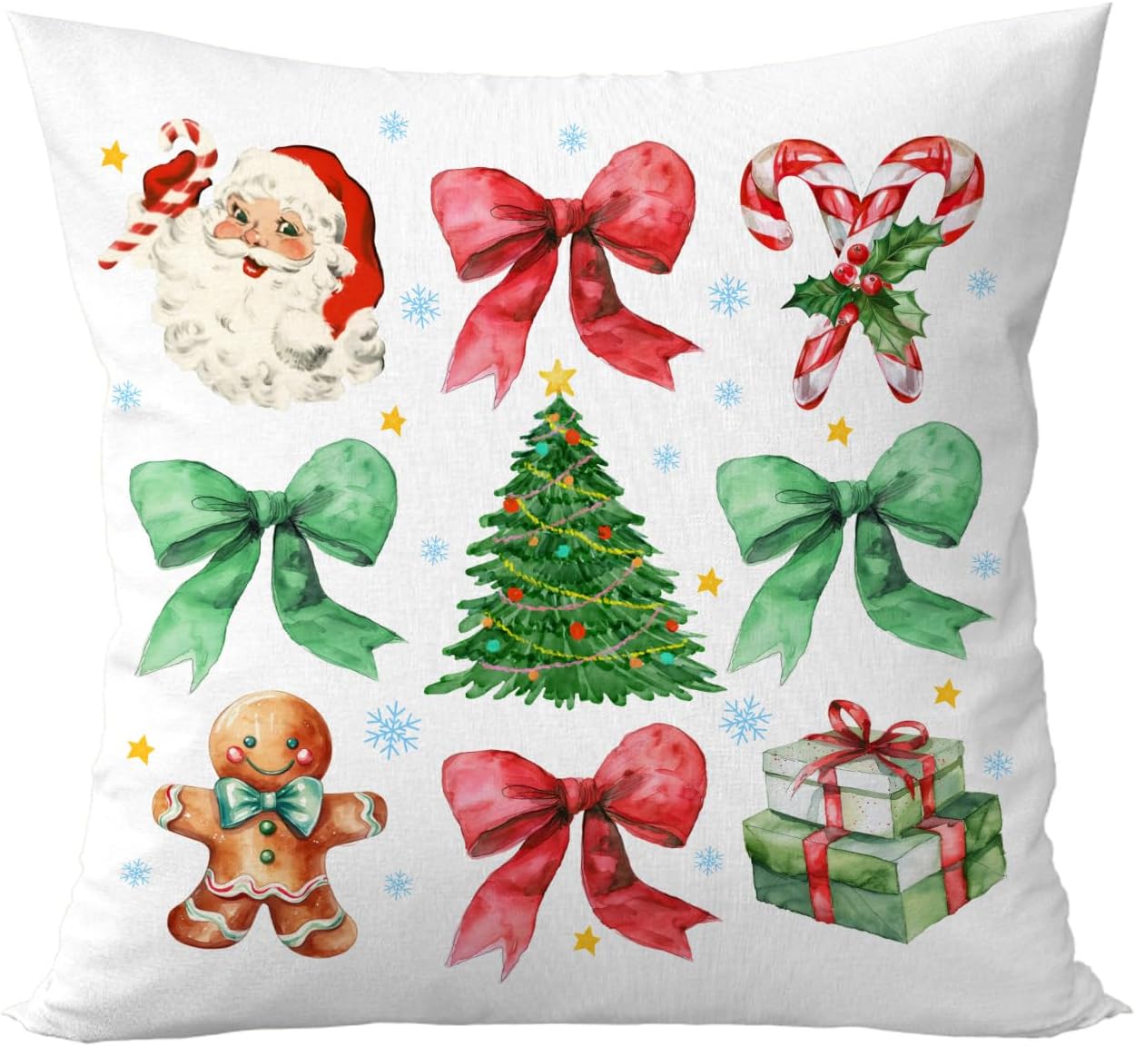 Geqtt Vintage Christmas Pillow Covers 18x18 Coquette