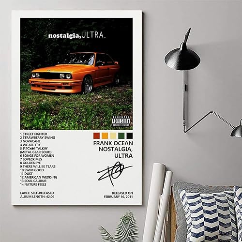Miniatura 6 de SUANEA Frank Ocean - Póster de Nostalgia, cubierta de álbum ultra para habitación, lienzo estético, arte de pared, decoración de dormitorio, 12 x 18