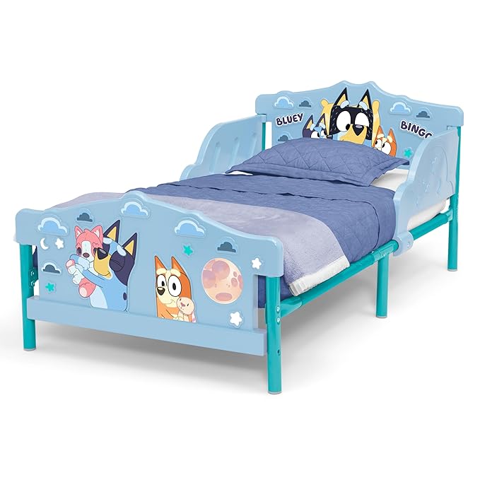 Cama Toddler Delta Children Bluey 3D con Barandillas miniatura 4