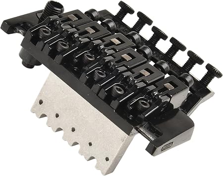 Tremolo Bridge Set For Electric Guitars, Double Locking System, Electric Guitar Bridge For Ibanez Guitars And Fits Most Electric Guitars. (Black)