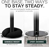 POITREX Adjustable Standing Ashtray Black – Simple Use & Care Reminder