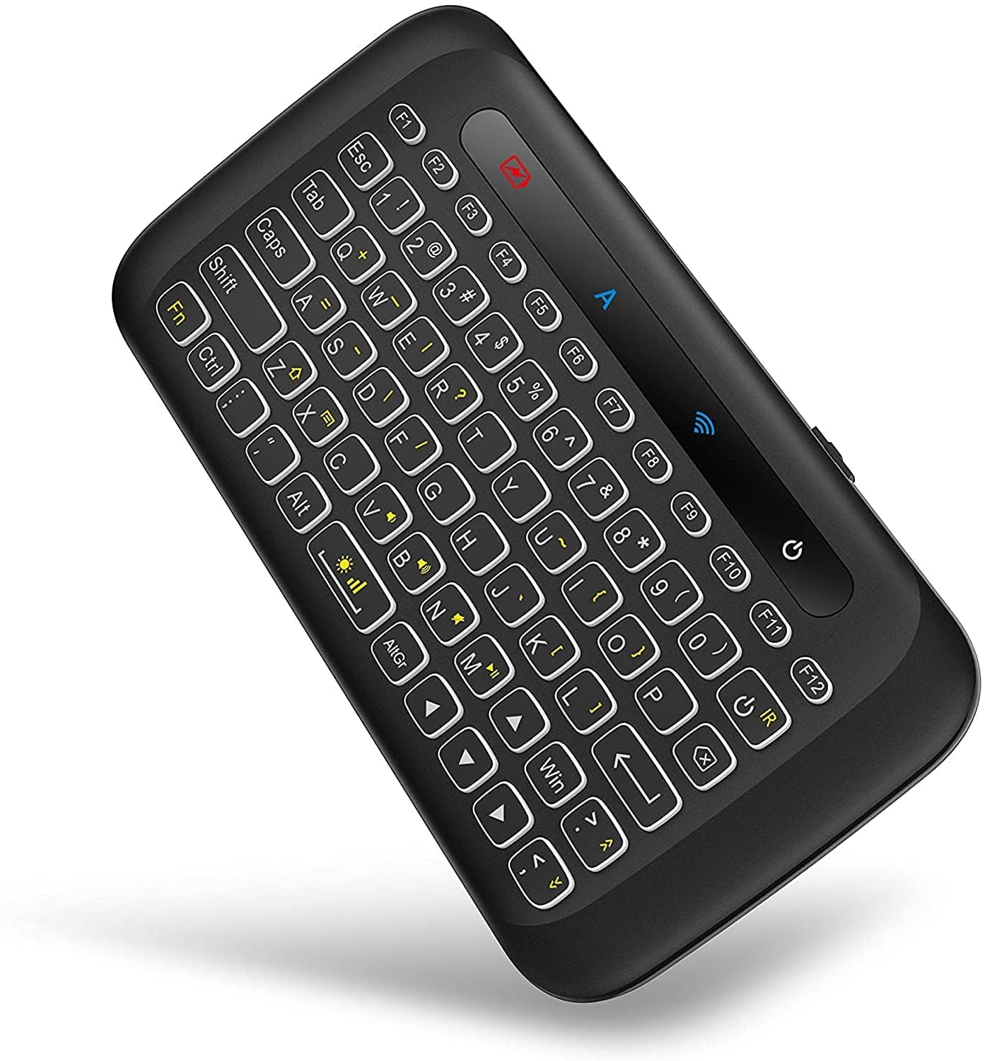 Tobo Mini Wireless Keyboard,H20 Mini Keyboard with Touchpad,Backlit Small Wireless Keyboard,Full Size Touchpad,Handheld IR Remote Keyboard TD-600KM-image-34