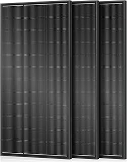 18BB 600 Watt Solar Panel, 3pcs 200W N-Type Solar Panels, 25% High-Efficiency Monocrystalline Module PV, for 12V/24V Battery, Home, Trailer, Camping, Marine, Boat, Farm, RV and Off-Grid