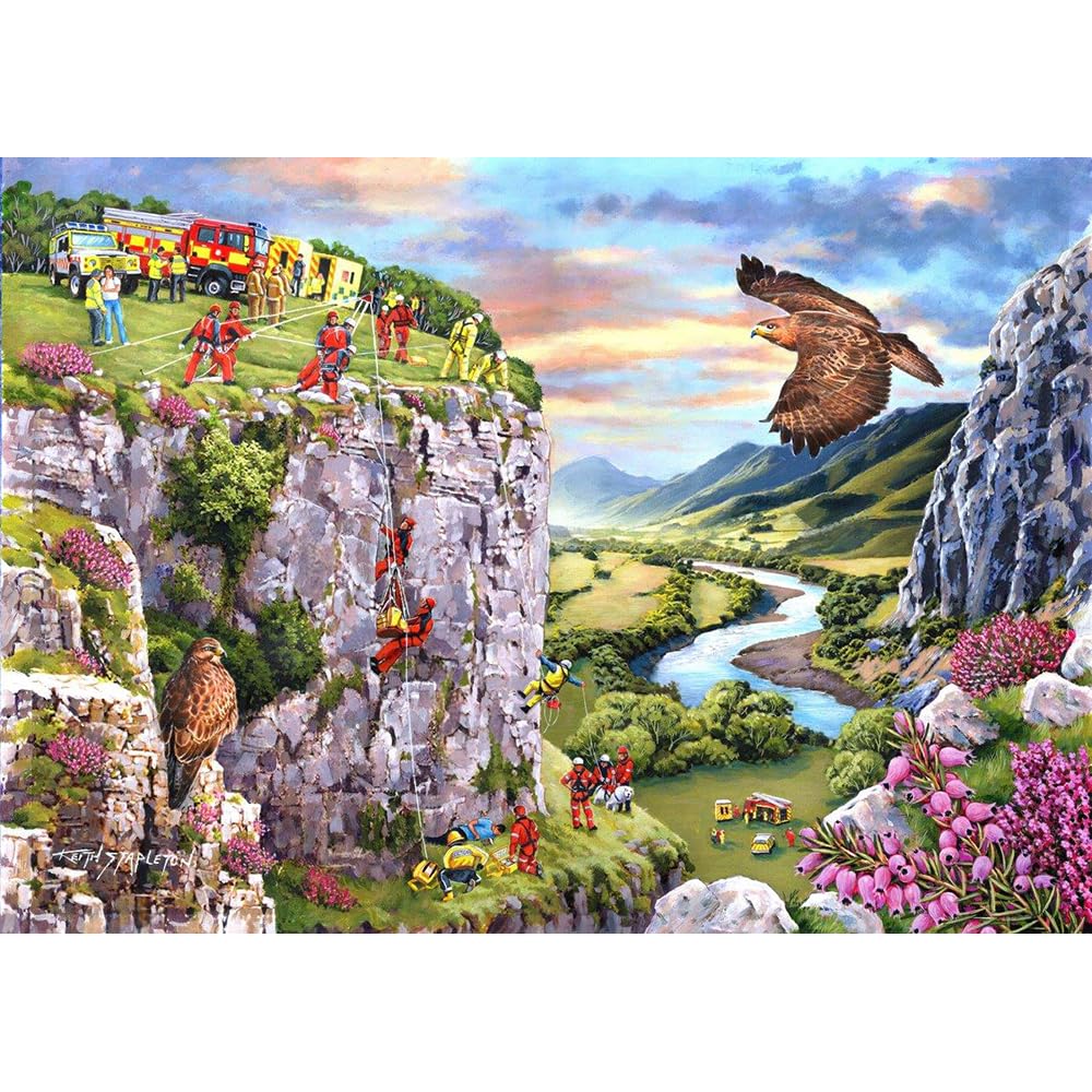 The House of Puzzles - Everyday Heroes Jigsaw - 1000 Piece Jigsaws for Adults Artist Illustrated, Scenic Landscape, Deluxe Puzzle Gifts