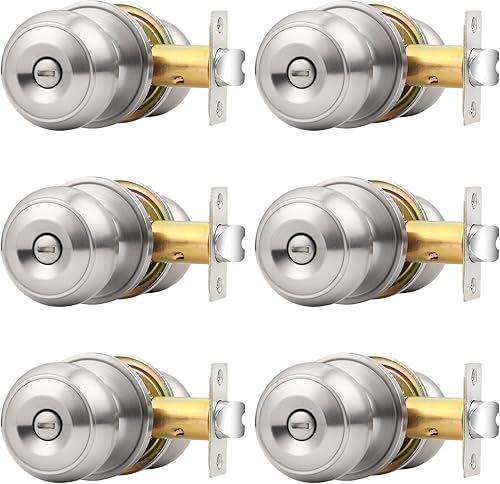 Vista 52 de Probrico - Pomos de puerta color negro mate, paquete de 15 pomos interiores con función de bloqueo de privacidad para dormitorio y baño, pestillo