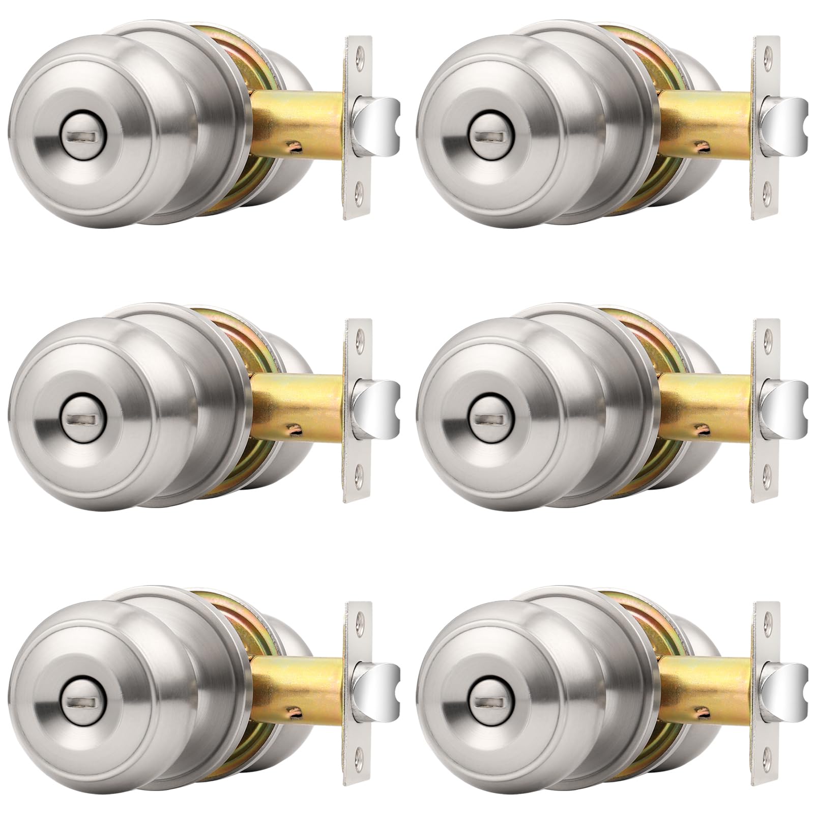 Probrico Black Door Knobs - Matte Black -15