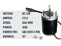 Vista 2 de Salt Spreader Motor Replaces Buyers SaltDogg 3000966 for ATVS15A UTVS16